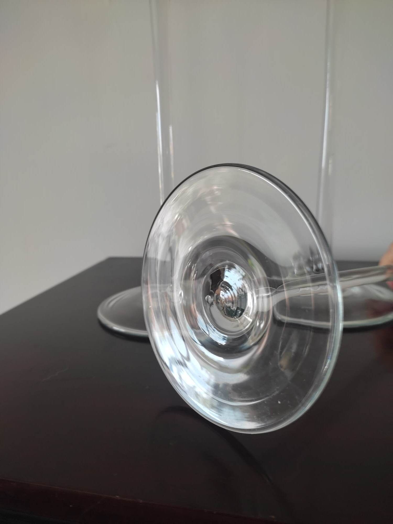 Set with 3 glass candle holders