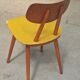 Yellow wooden chair TON Bystrice (Thonet) 1970
