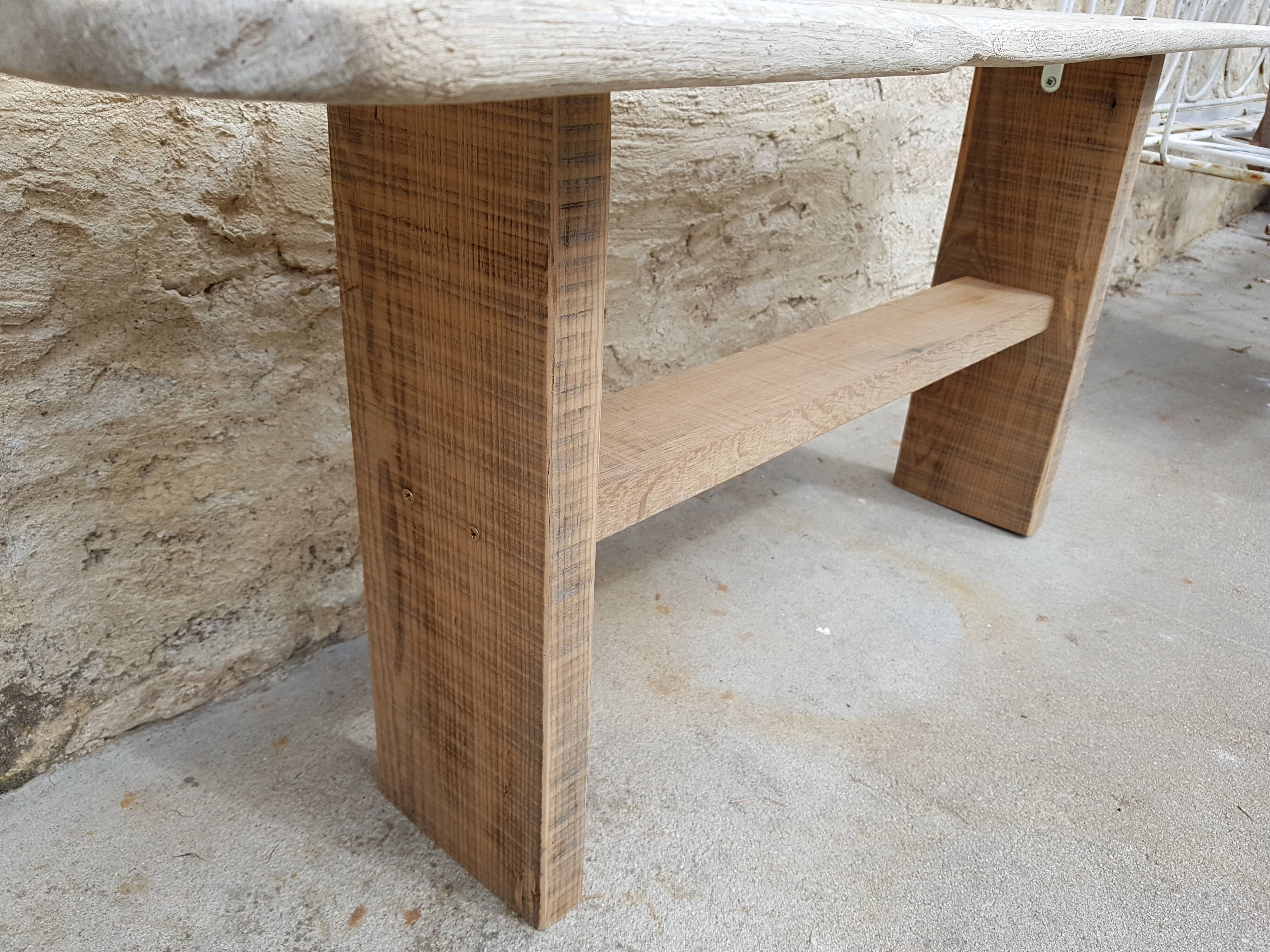 Small old wooden bench