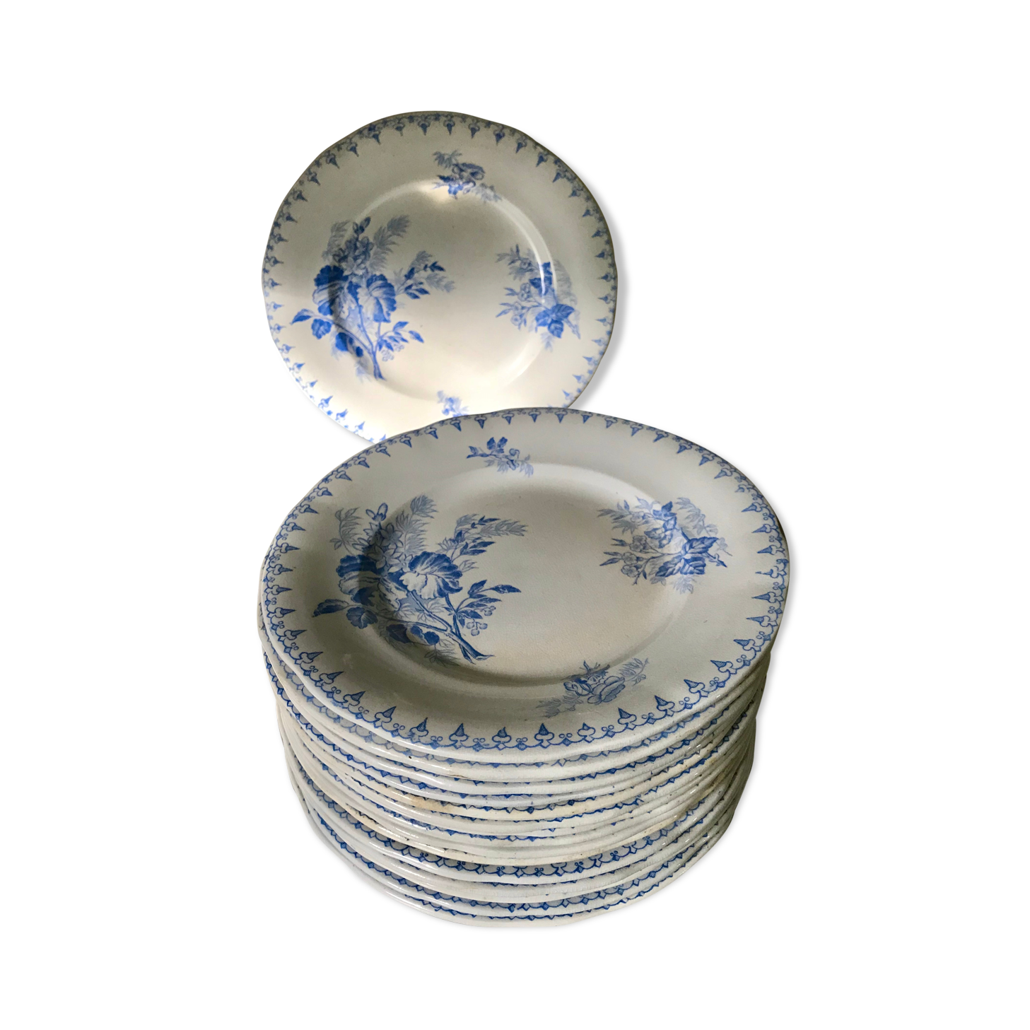 9 flat plates Sarreguemines