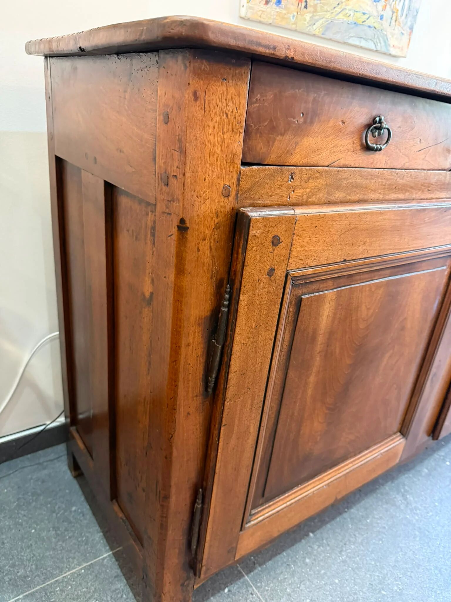 19th-century walnut buffet – 3 drawers