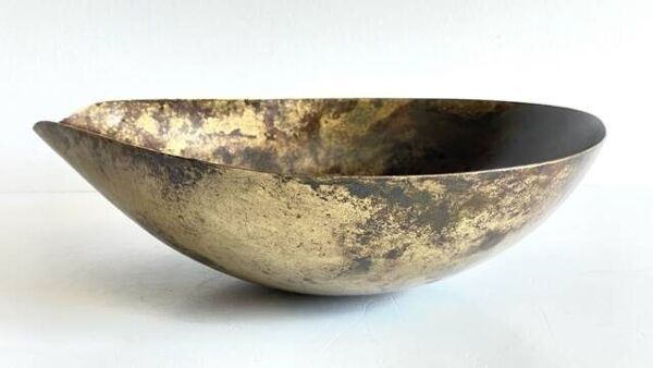 Goutte en laiton façon coupe à fruits vintage