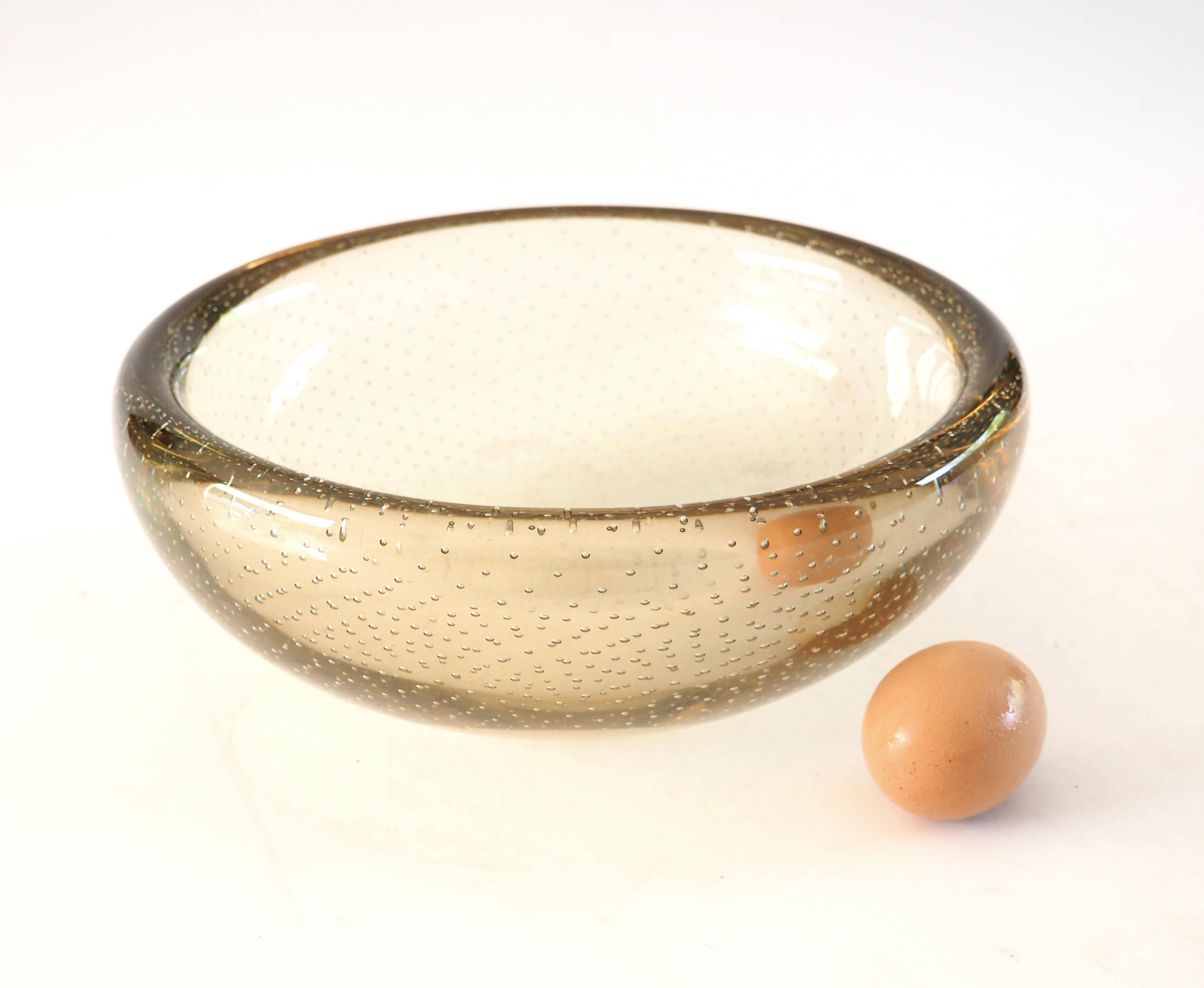 Seguso bullicante crystal salad bowl