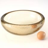 Seguso bullicante crystal salad bowl