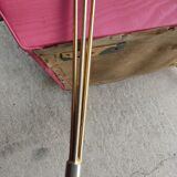 Vintage hairdresser chair feet compass.