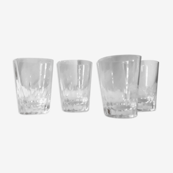 Set of 4 crystal cups