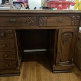 Art Deco solid wood desk