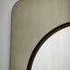1970s Italian Space Age Smoked Glass and Circular Wall Mirror