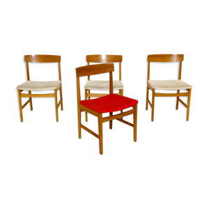 set de 4 chaises en chêne,