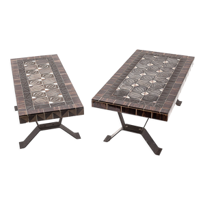 Duo de tables en fer