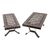 Duo de tables en fer forgé