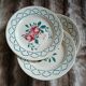 4 antique flat plates from Sarreguemines