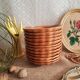 Set of 12 scallops in cognac sandstone Émile Henry - vintage