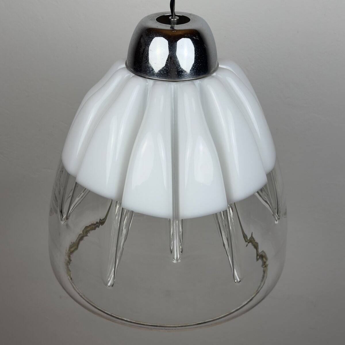 Lampe suspension en verre de Murano par Toni Zuccheri pour VeArt, Italie, années 1960