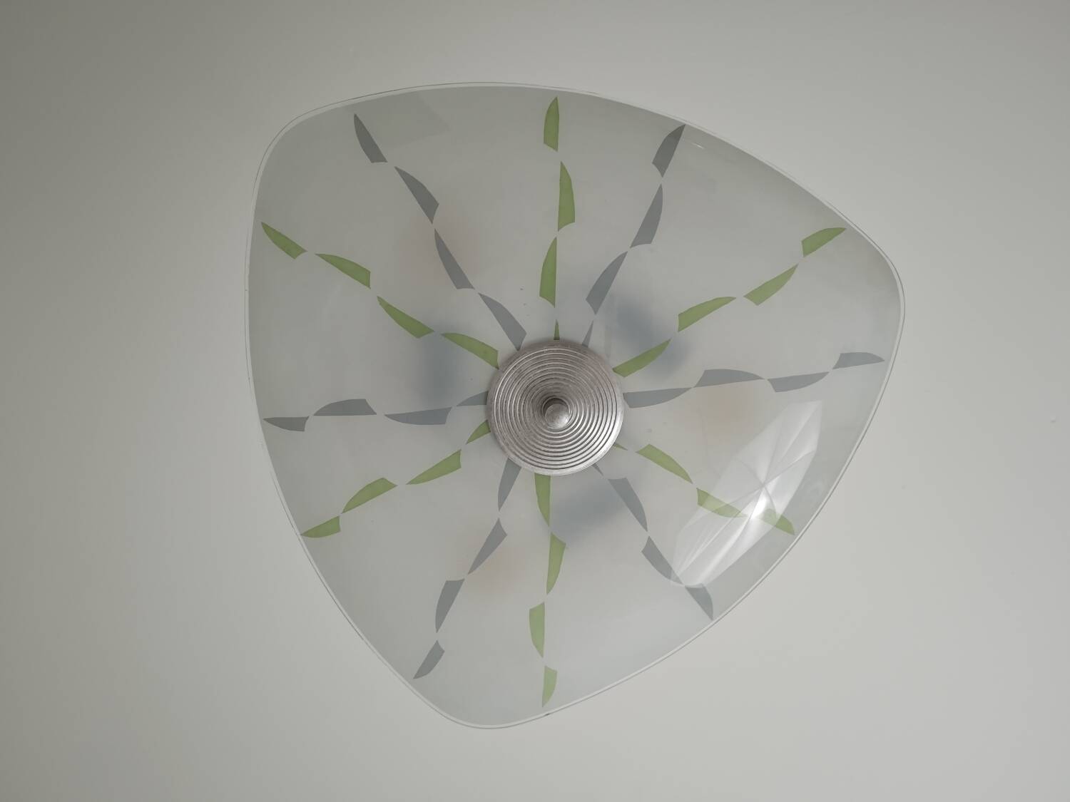 Zukov opal glass pendant chandelier, 1960s