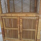 Rattan shelf/cabinet