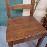 4 antique oak french chairs