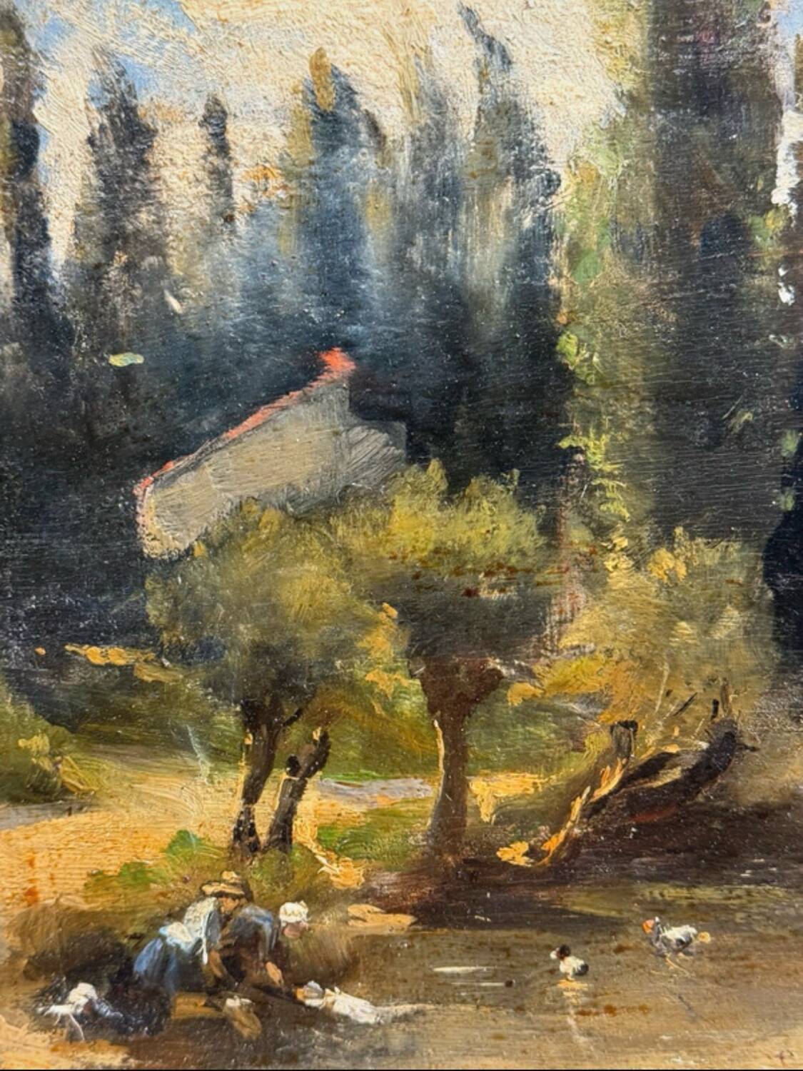 Paul Charles Chocarne (1855–1936)  Les Lavandières au bord de l’eau (a