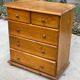 Commode anglaise en bois massif pin 5 tiroirs