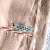 Antique sheet in pure washed linen tinted in morning pink