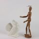 Ancient ceramic pigeon sculpture by George Ventrillon for Saint Clément.