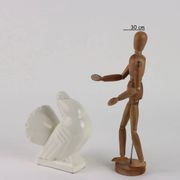 Ancient ceramic pigeon sculpture by George Ventrillon for Saint Clément.