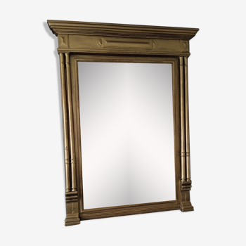 Antique gilded trumeau mirror 93x120cm