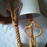 Pair of rope wall sconces