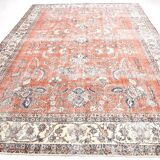 All-Over Floral Classic Red & Blue Turkish Rug, 260x366Cm