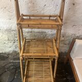 Vintage bamboo shelf