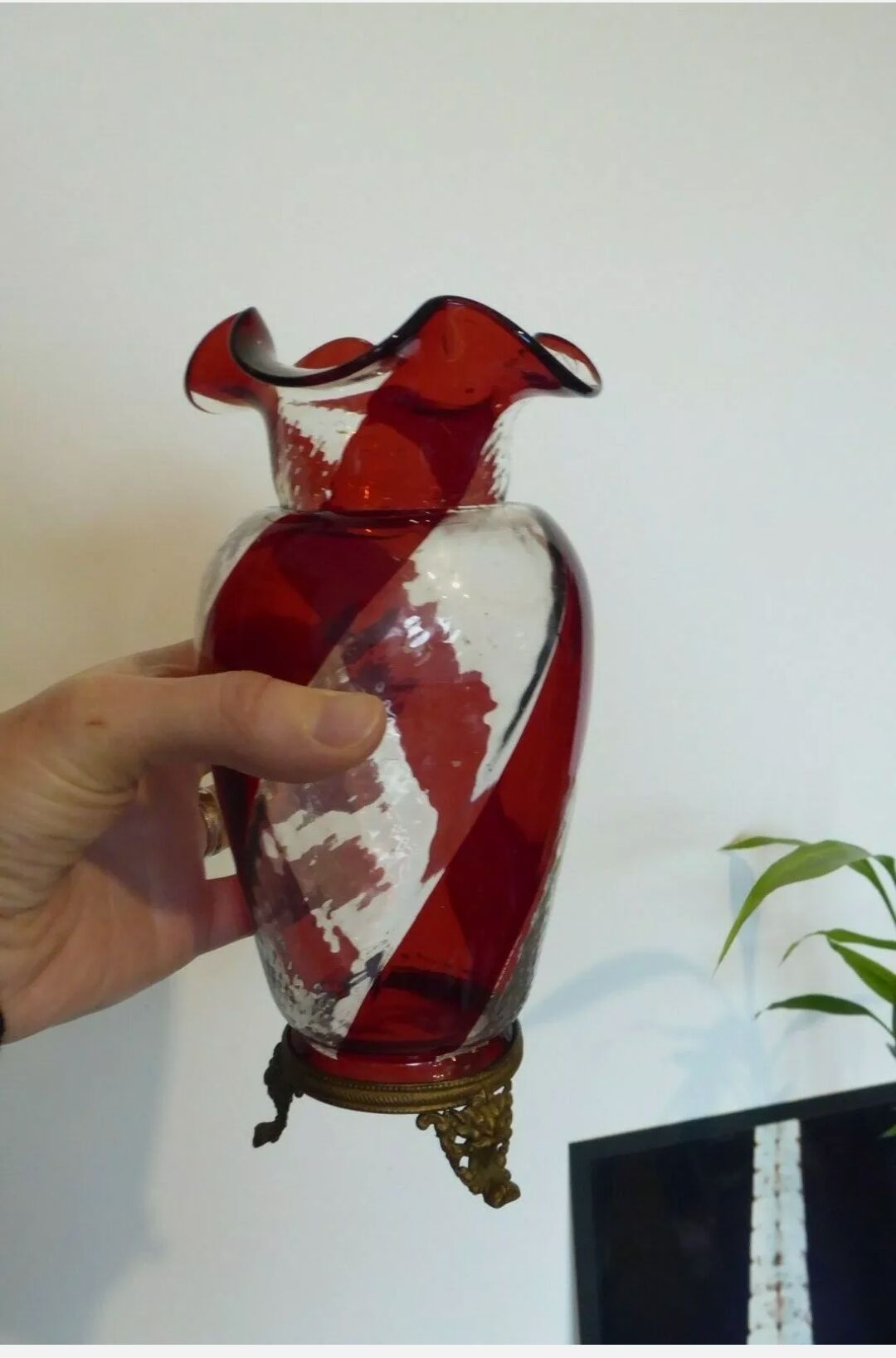 Blown glass vase