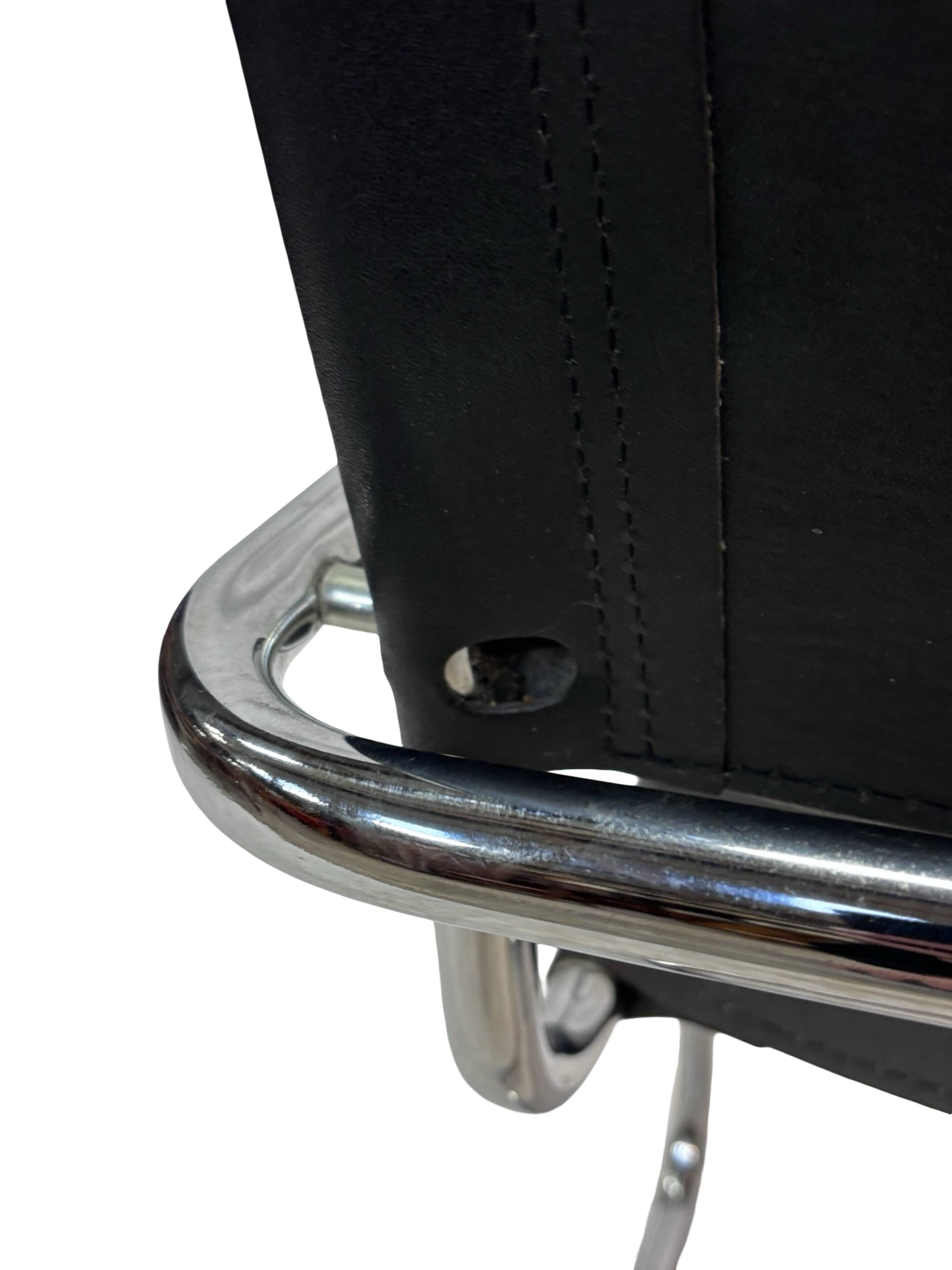 Vintage Breuer style leather chair B32/34 Italian Design