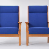 Set of Two Danish Mid-Century Modern GE 181 a Chairs by Hans Wegner for GETAMA