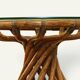 Bamboo and glass table by Bernard Govin – Eguizier edition, 1970