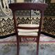 6 chaises anglaises Louis Philippe en acajou et cuir