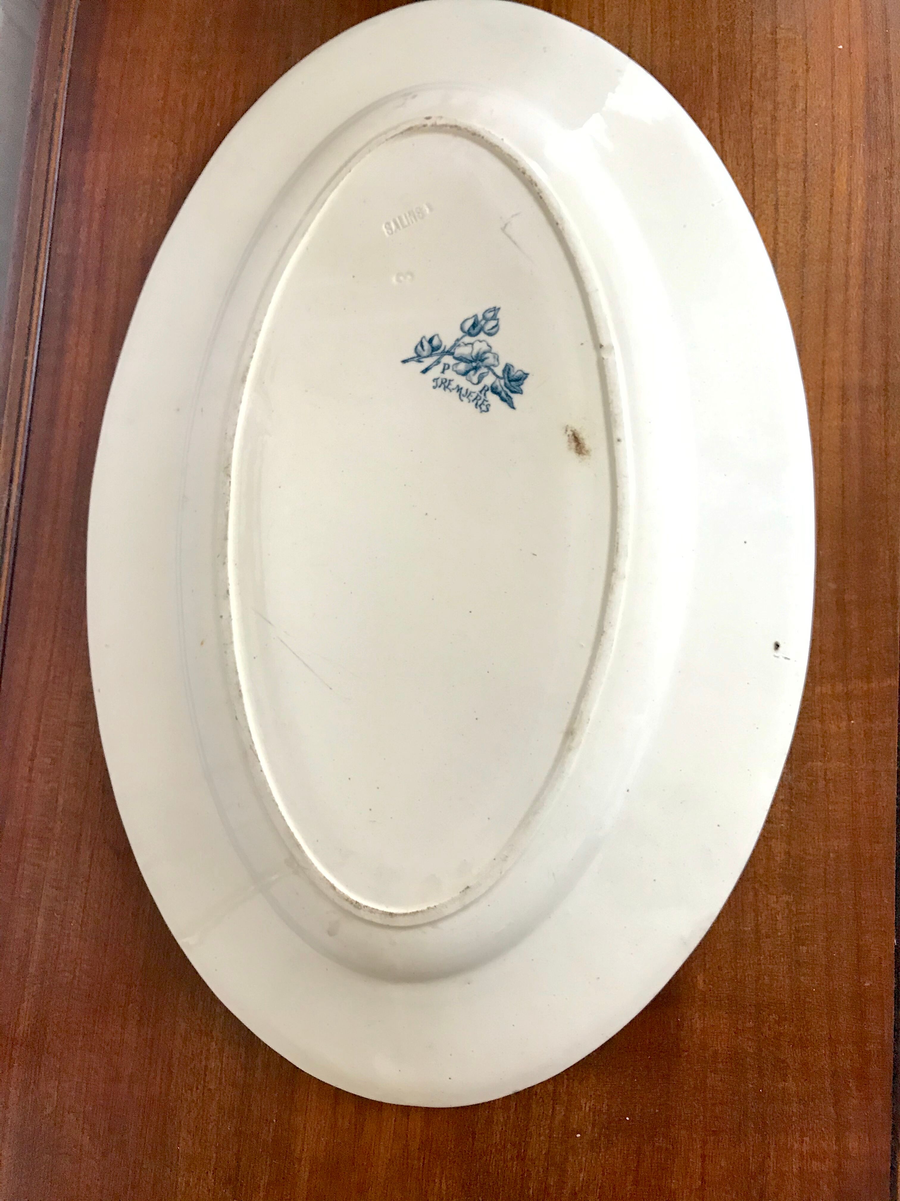 Iron earth oval dish