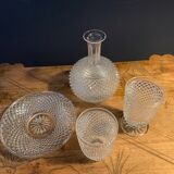 Old night service crystal Baccarat late nineteenth