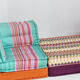 Canapé Mah Jong Roche Bobois design Kenzo Takada par Hans Hopfer, ensemble de 11.