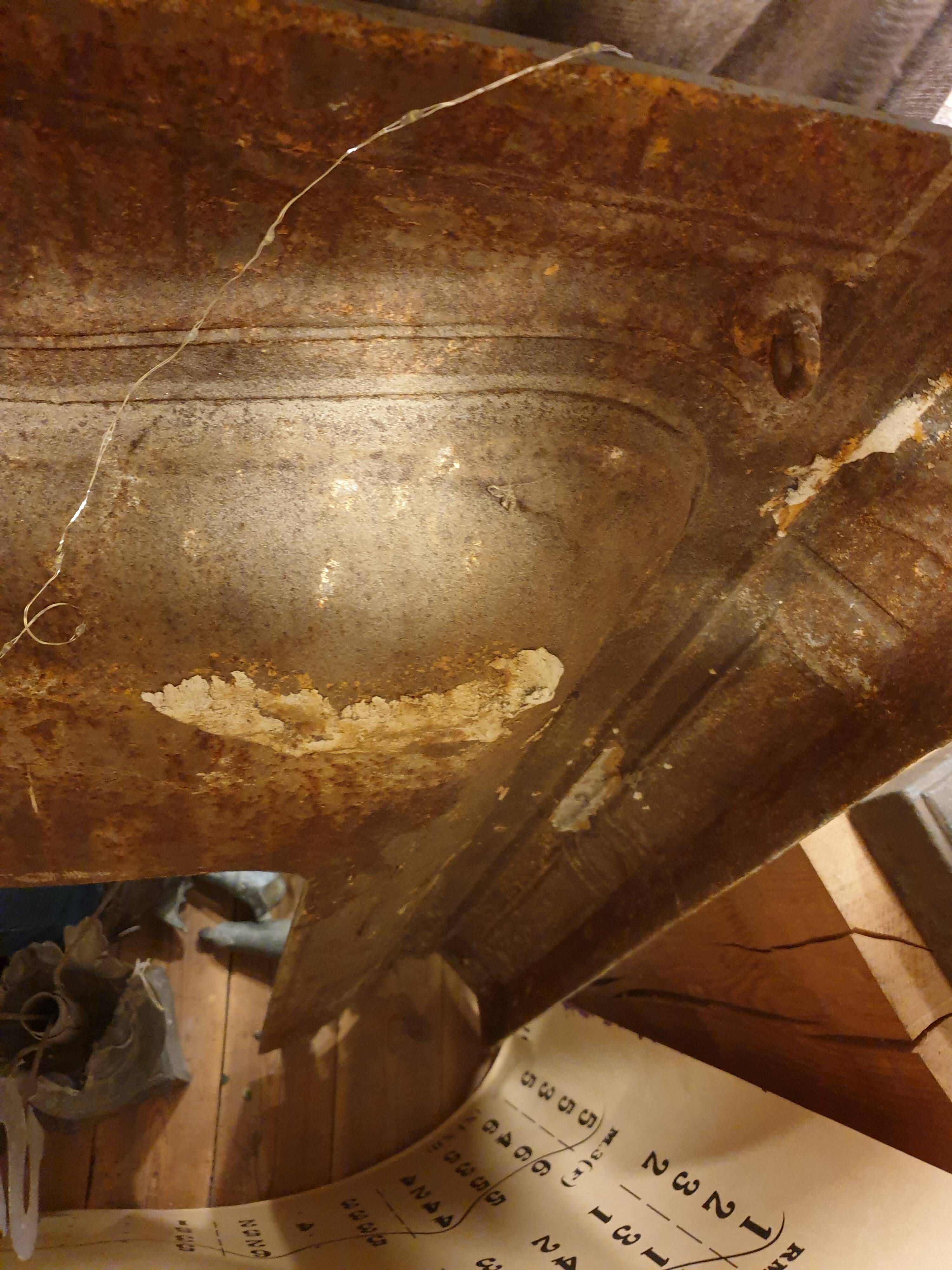 Cast iron chimney coat