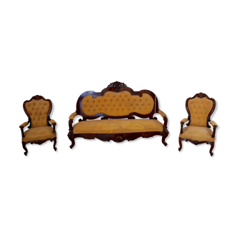 19th century italian sofa and airmchair