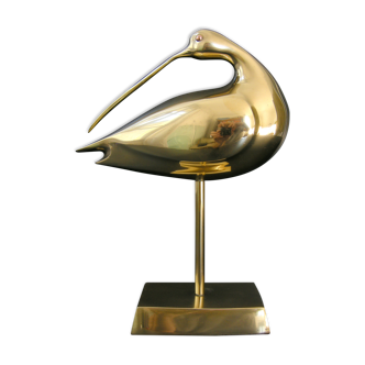 Vintage decorative bird 1970 brass