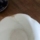 Set of two large Lunéville cups and saucers