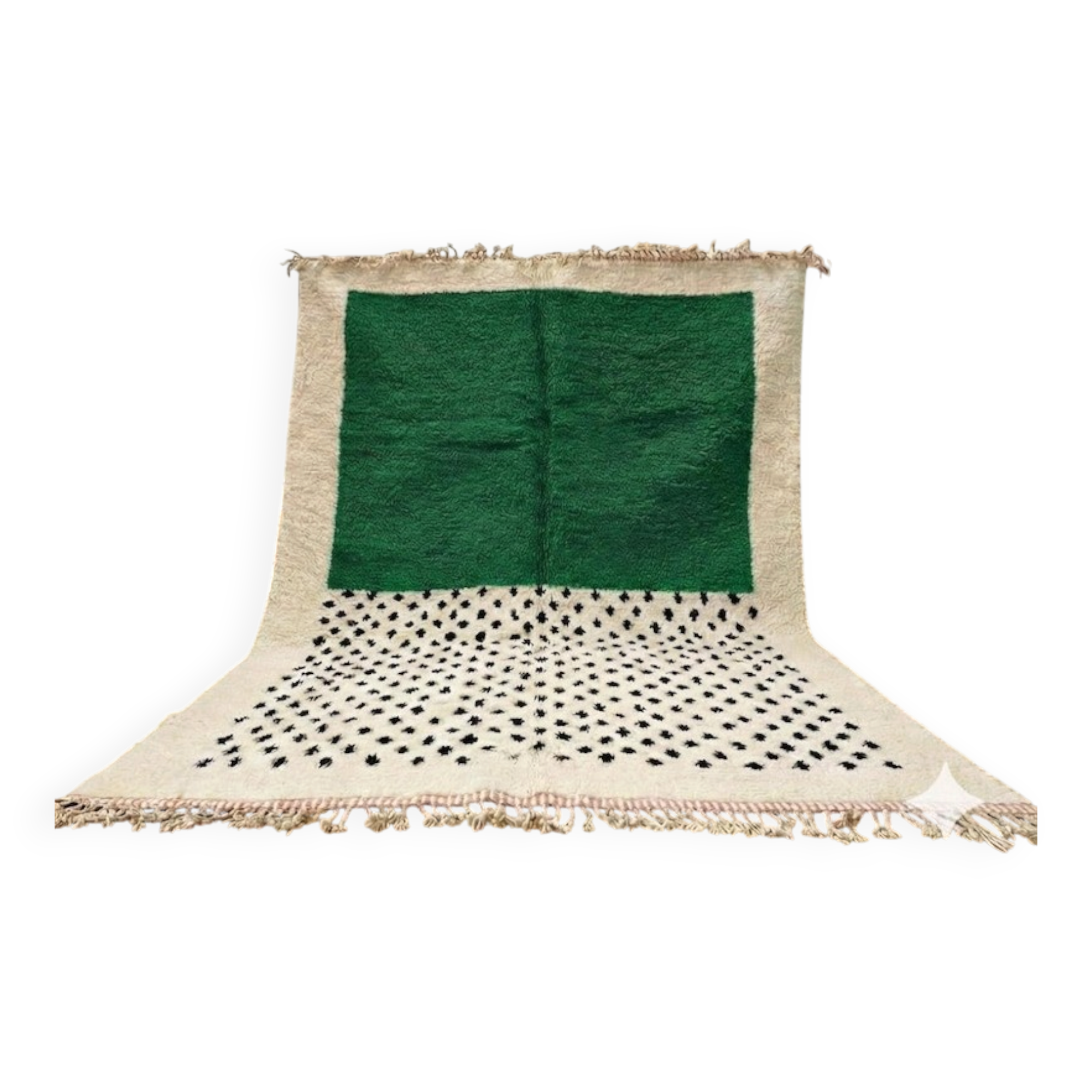 Traditional handwoven Berber rug size 2/3 m