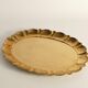 Hollywood Regency Large Oval Brass Tray by Firma Lars Holmström, Sweden 1940's