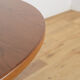 Table à manger ronde extensible en teck des années 1950, Royaume-Uni