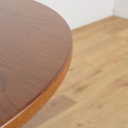 Mid-Century Round Teak Extendable Dining Table, United Kingdom, 1950s