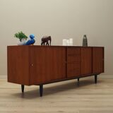 Enfilade en teck, design danois, années 1970, production : Danemark