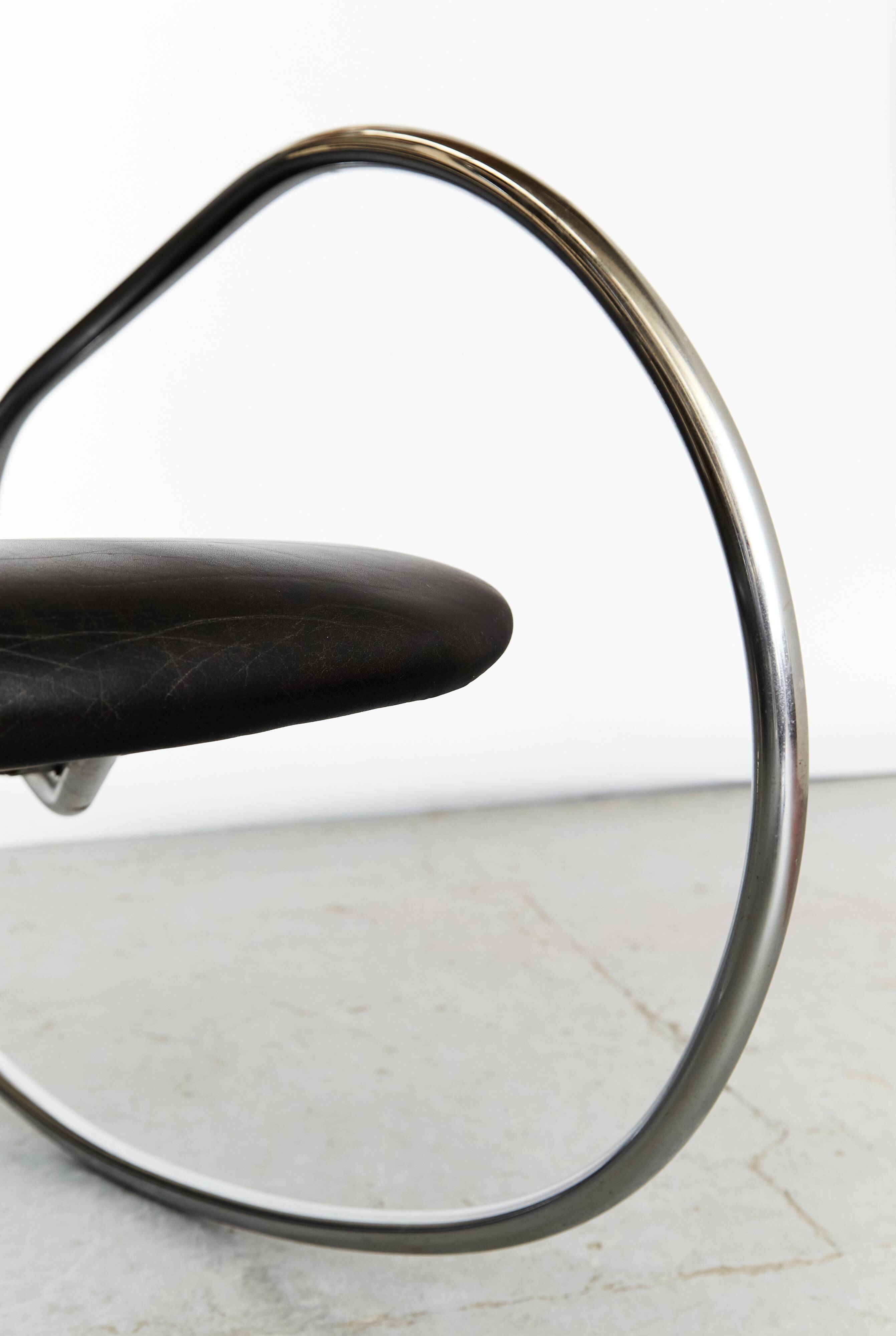 Vintage S826 Cantilever Rocking Chair in Chrome by Ulrich Böhme for Thonet