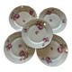 Lot de 5 assiettes motifs de roses