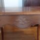 Walnut and marquetry table, 19th century.
